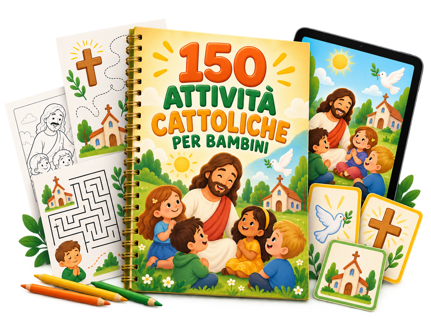 Libro e materiali delle 150 attività cattoliche per bambini
